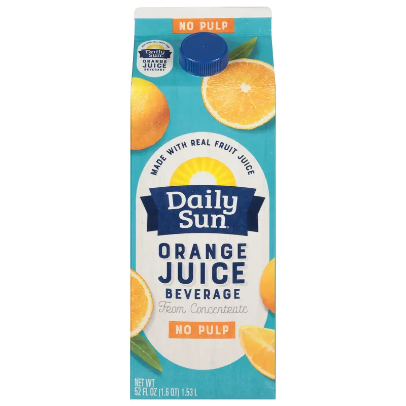 Daily Sun No Pulp Orange Juice from Concentrate 52 fl oz