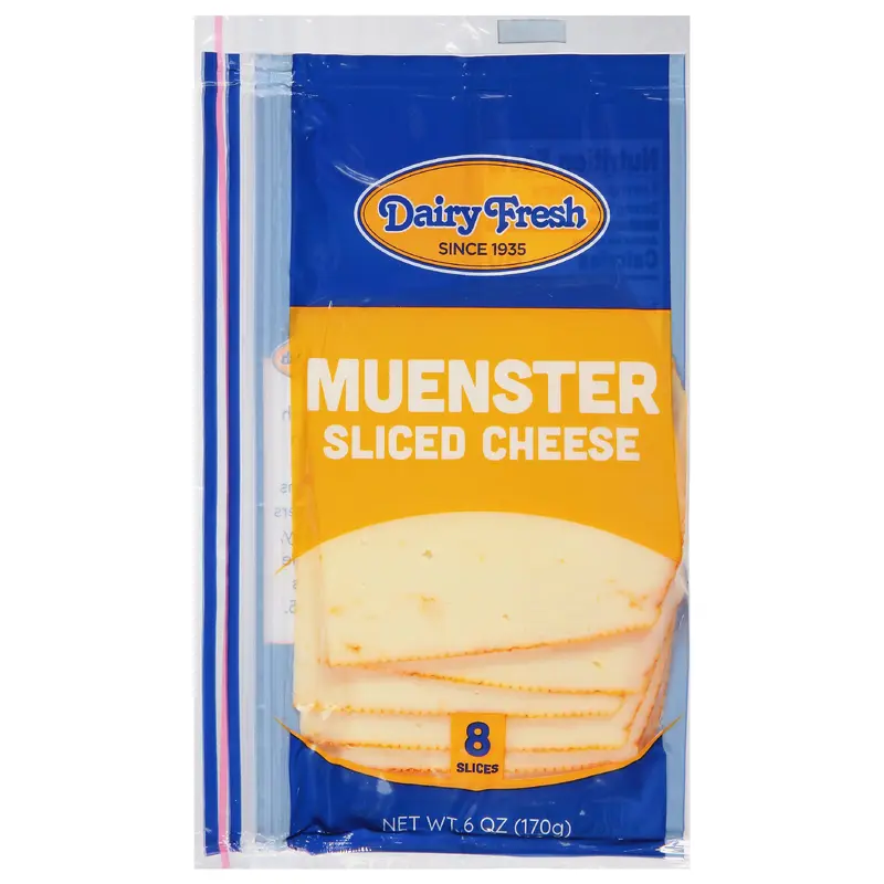 Dairy Fresh Muenster Sliced Cheese 8 Slices