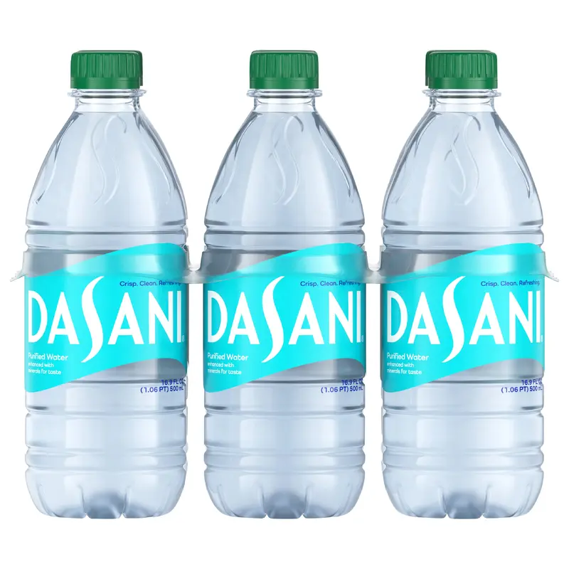 DASANI Purified Water Bottles Enhanced with Minerals, 16.9 fl oz, 6 Pack