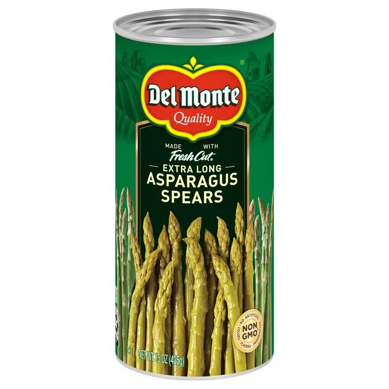 DEL MONTE FRESH CUT HARVEST SELECTS Extra Long Asparagus Spears, Canned Vegetables, 15 oz Can