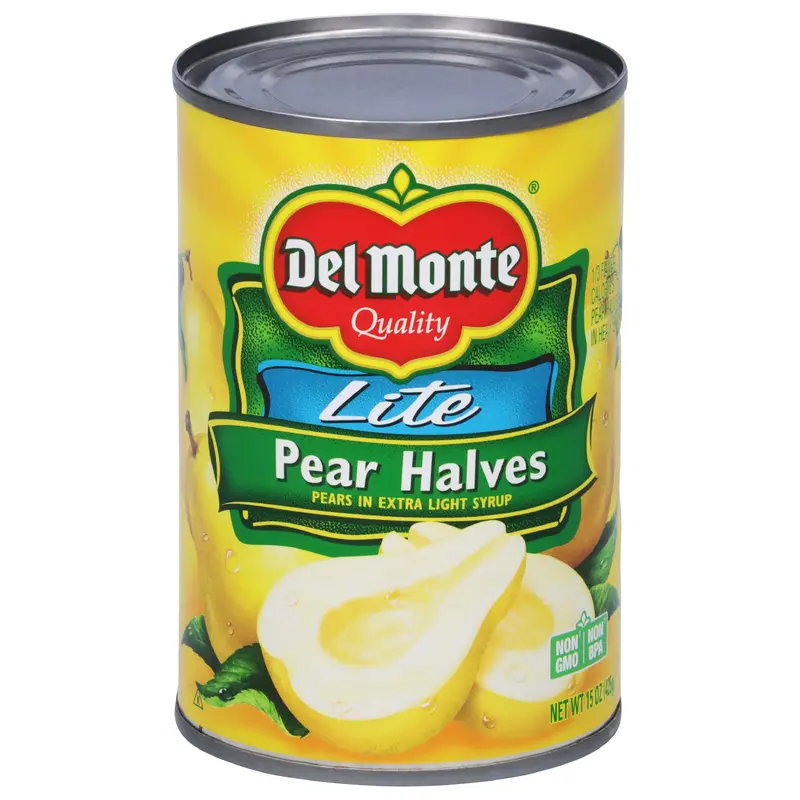 Del Monte Lite Pear Halves in Extra Light Syrup 15 oz