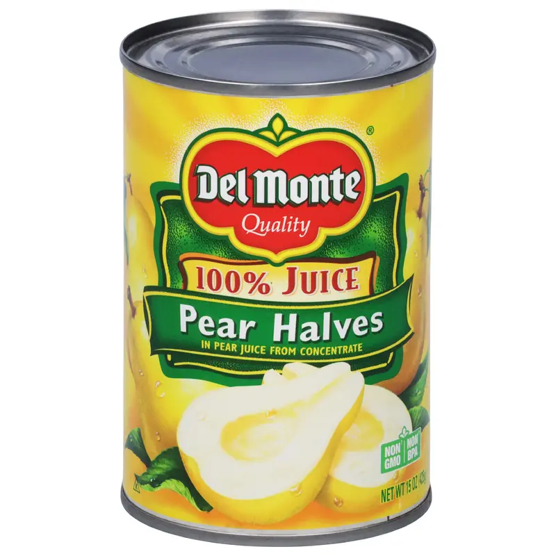 Del Monte Pears Halves in Pear Juice 15 oz
