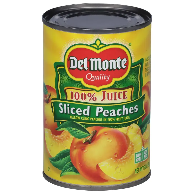 Del Monte Sliced Peaches in 100% Fruit Juice 15 oz