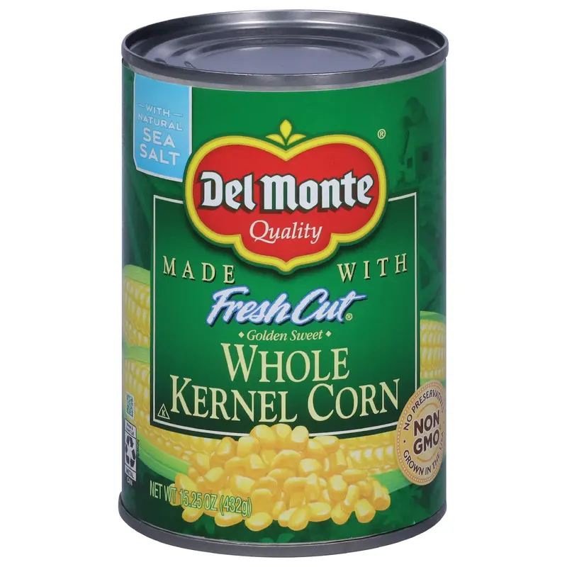 Del Monte Whole Golden Sweet Fresh Cut Kernel Corn 15.25 oz
