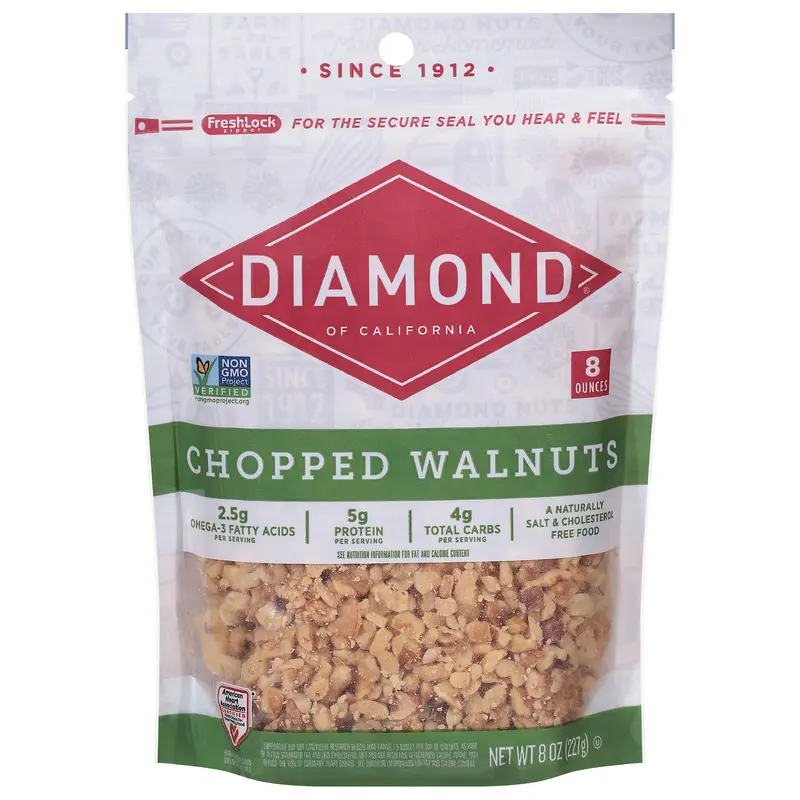 Diamond of California Chopped Walnuts 8 oz