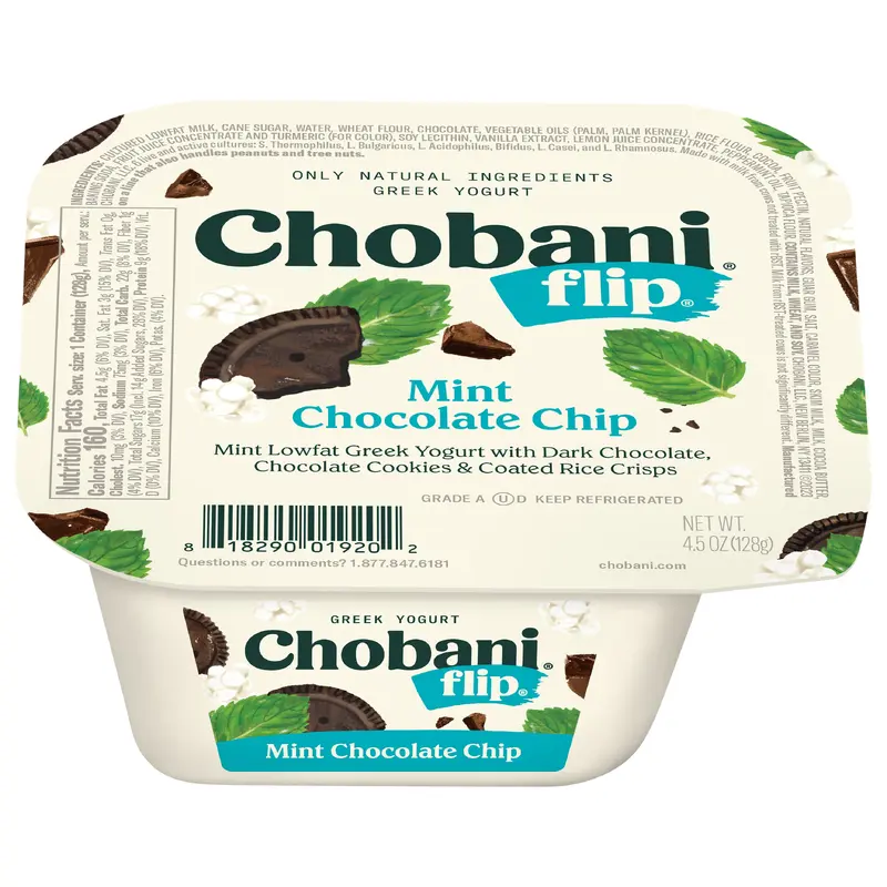 Chobani Flip Greek Mint Chocolate Chip Yogurt 4.5 oz