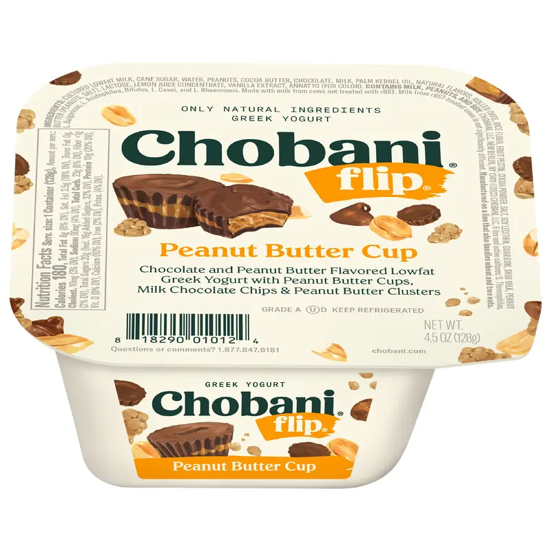 Chobani Flip Low-Fat Greek Yogurt Chocolate Peanut Butter Cup 4.5oz