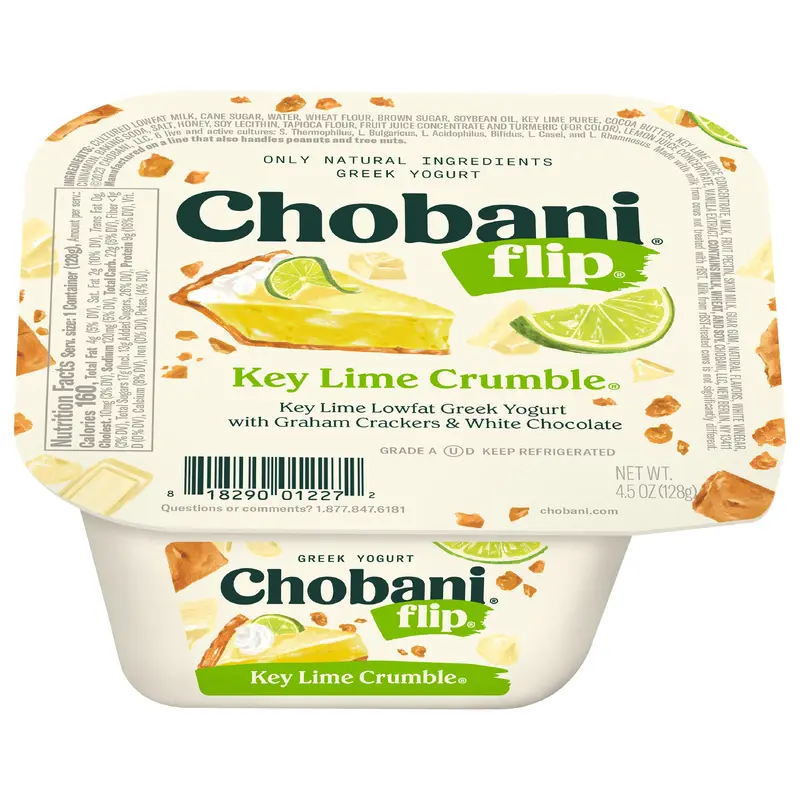 Chobani Flip Low-Fat Greek Yogurt Key Lime Crumble 4.5oz