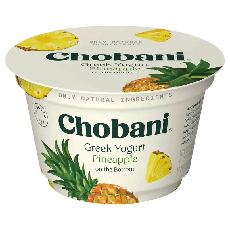 Chobani Low-Fat Greek Yogurt Pineapple on the Bottom 5.3oz