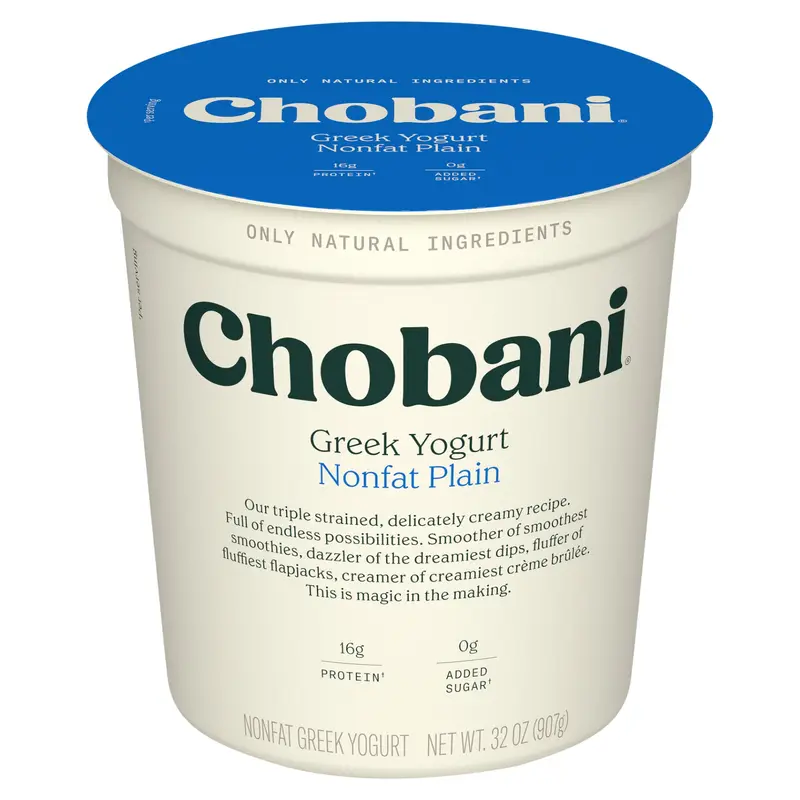 Chobani Non-Fat Plain Greek Yogurt 32oz