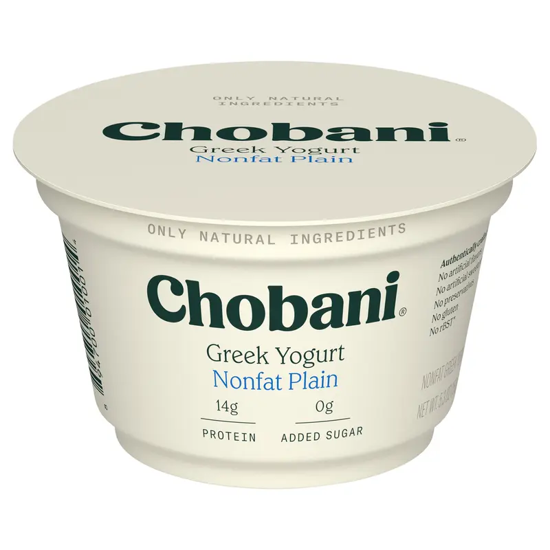 Chobani Non-Fat Plain Greek Yogurt 5.3oz