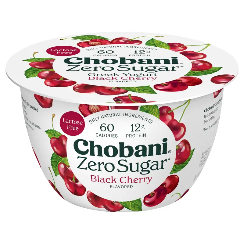 Chobani Nonfat Zero Sugar Black Cherry Flavored Yogurt 5.3 oz