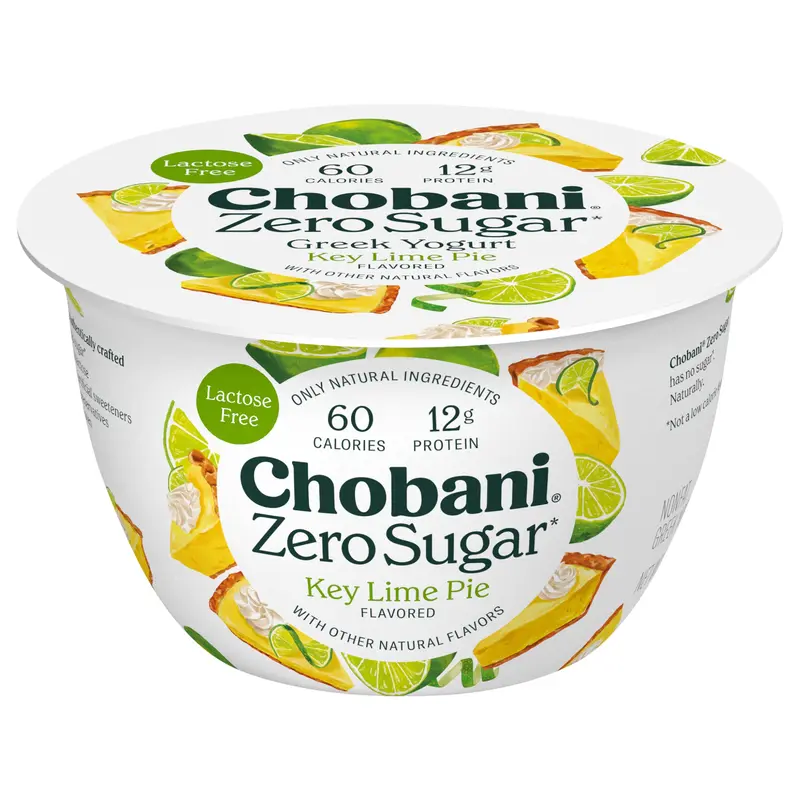 Chobani Nonfat Zero Sugar Greek Key Lime Pie Flavored Yogurt 5.3 oz