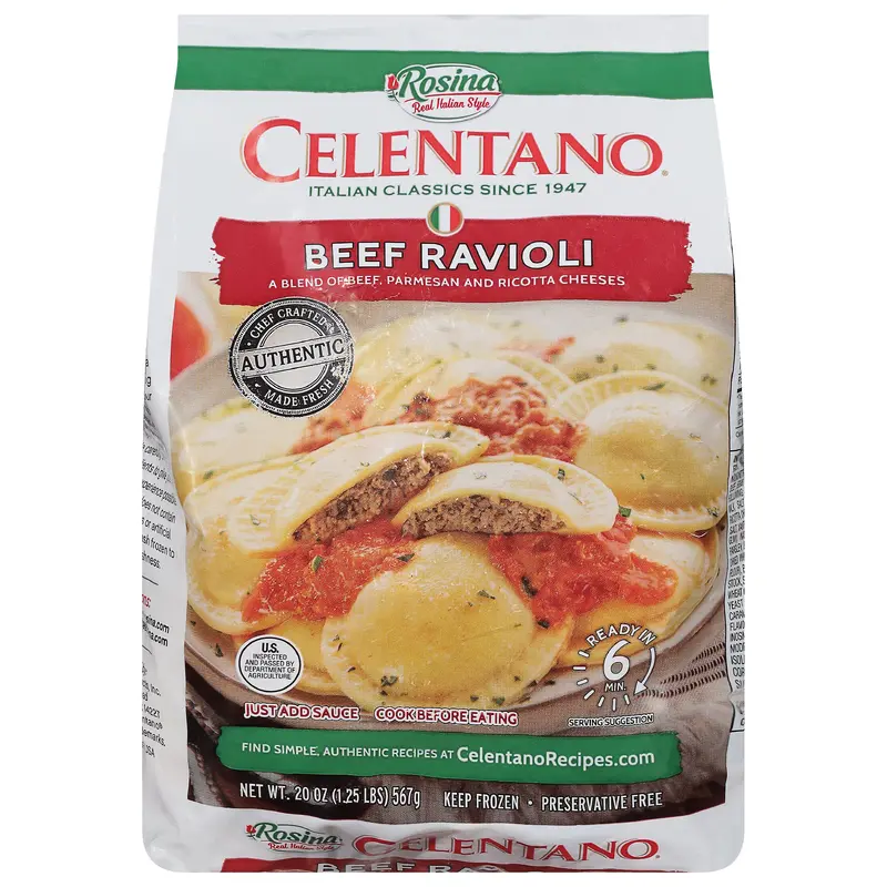 Celentano Beef Ravioli 20 oz