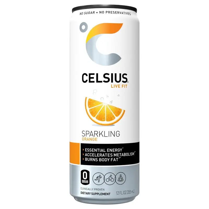 Celsius Energy Drink Sparkling Orange 12 Fl Oz
