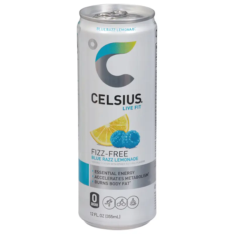 Celsius Live Fit Fizz-Free Blue Razz Lemonade Energy Drink 12 fl oz