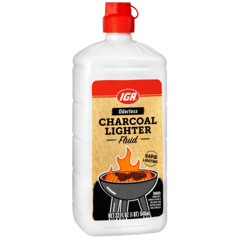 CHARCOAL LIGHTER FLUID ODORLESS PLASTIC 32 OZ