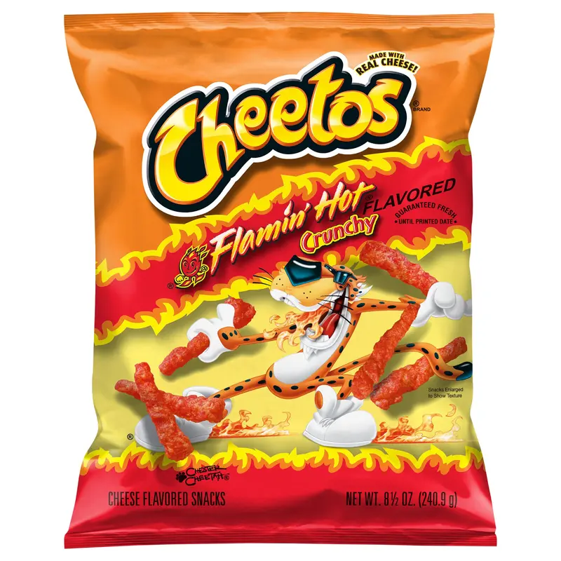 Cheetos Crunchy Cheese Flavored Snacks Flamin' Hot Flavored 8 1/2Oz