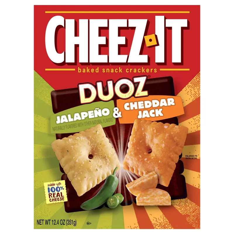 Cheez-It DUOZ Jalapeno Cheddar Jack Crackers