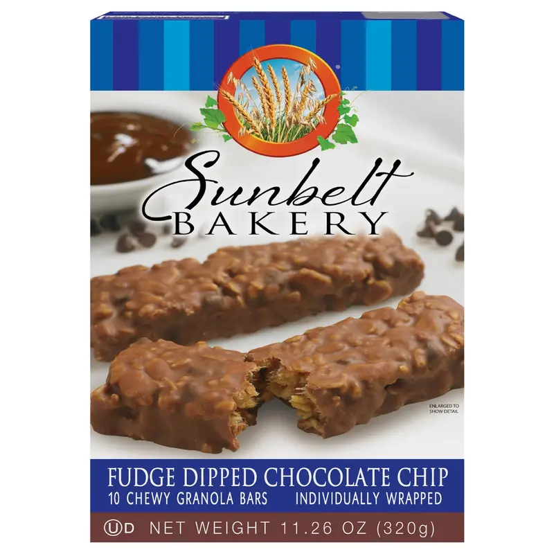 Chewy Granola Bars, Sunbelt Bakery Family Pack Fudge Dipped Chocolate Chip