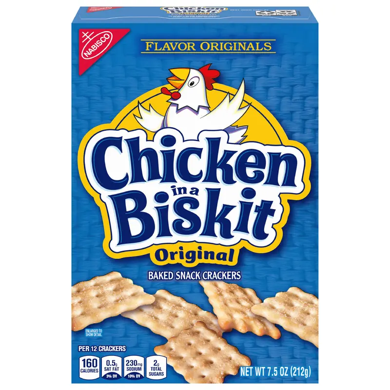 Chicken in a Biskit Original Baked Snack Crackers, 7.5 oz