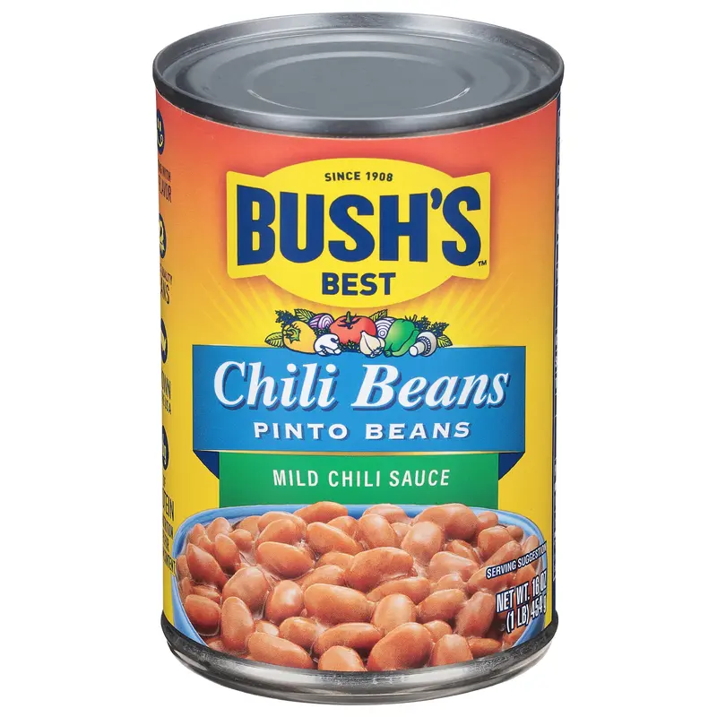 Bush's Best Chili Beans Mild Chili Sauce Pinto Beans 16 oz
