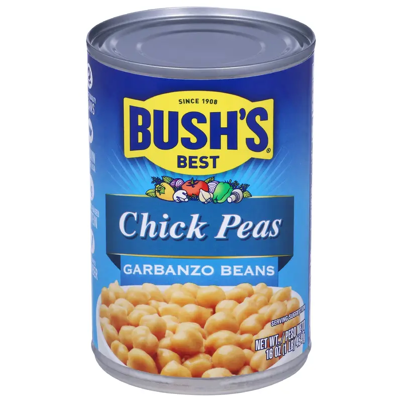Bush's Best Garbanzo Beans Chick Peas 16 oz