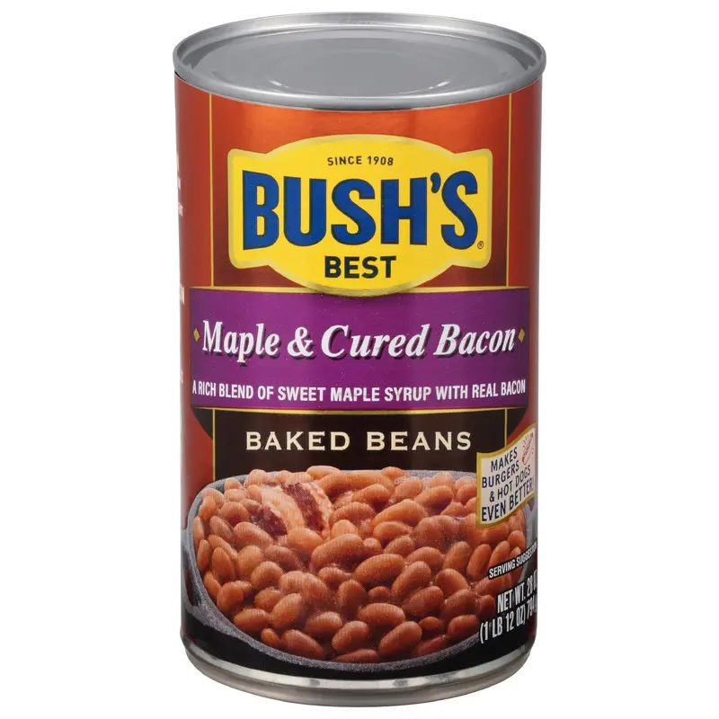 Bush's Best Maple & Cured Bacon Baked Beans 28 oz