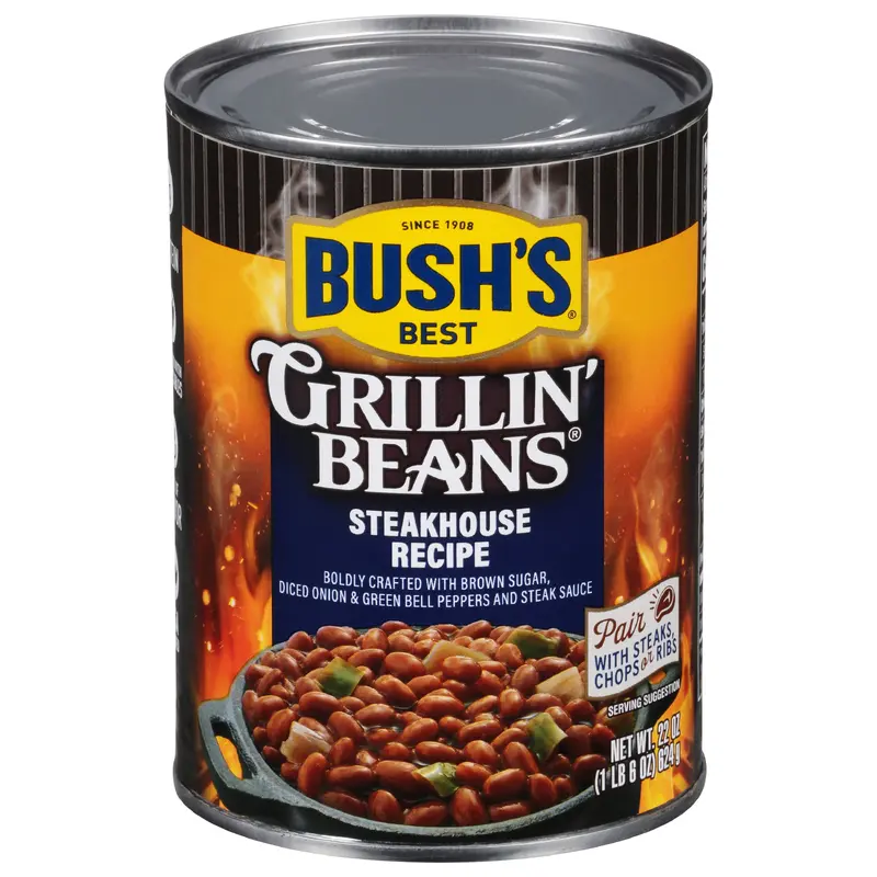 Bush's Best Steakhouse Recipe Grillin' Beans 22 oz