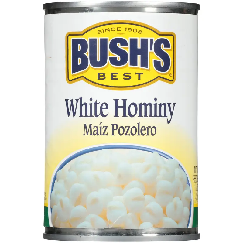 Bush's Best White Hominy 15.5 oz. Can