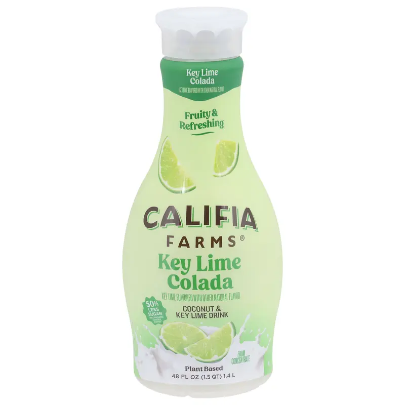 Califia Farms Plant Based Key Lime Colada Coconut & Key Lime Drink 48 fl oz