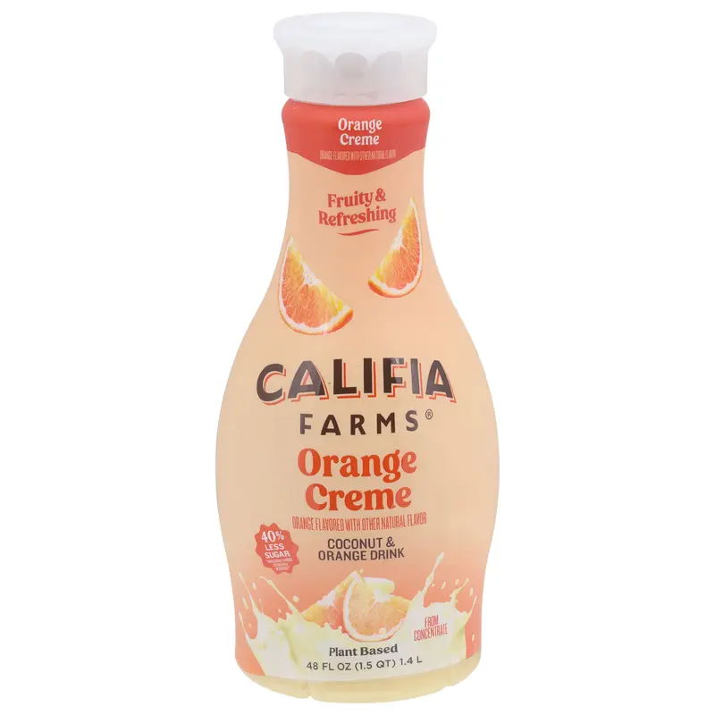 Califia Farms Plant Based Orange Creme Coconut & Orange Drink 48 fl oz