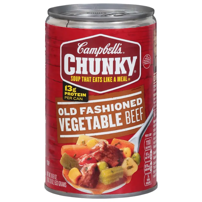 Campbell's Chunky Old Fashioned Vegetable Beef Soup 18.9 oz