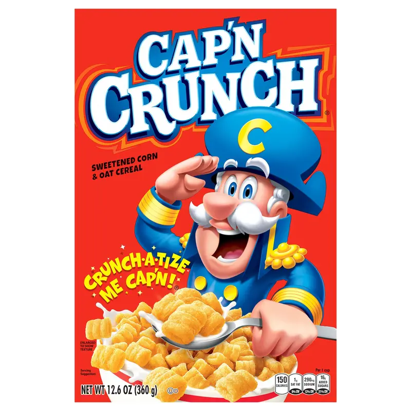 Cap'n Crunch Sweetened Corn & Oat Cold Breakfast Cereal