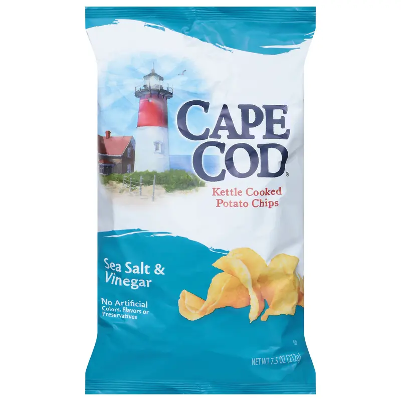 Cape Cod Kettle Cooked Sea Salt & Vinegar Potato Chips 7.5 oz