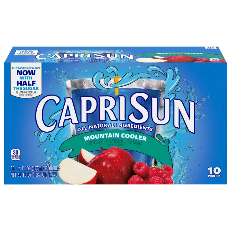 Capri Sun Mountain Cooler Juice Drink 10 - 6 fl oz Pouches