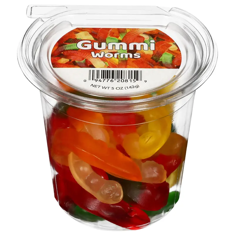 Car Cup Gummi Worms 5 oz