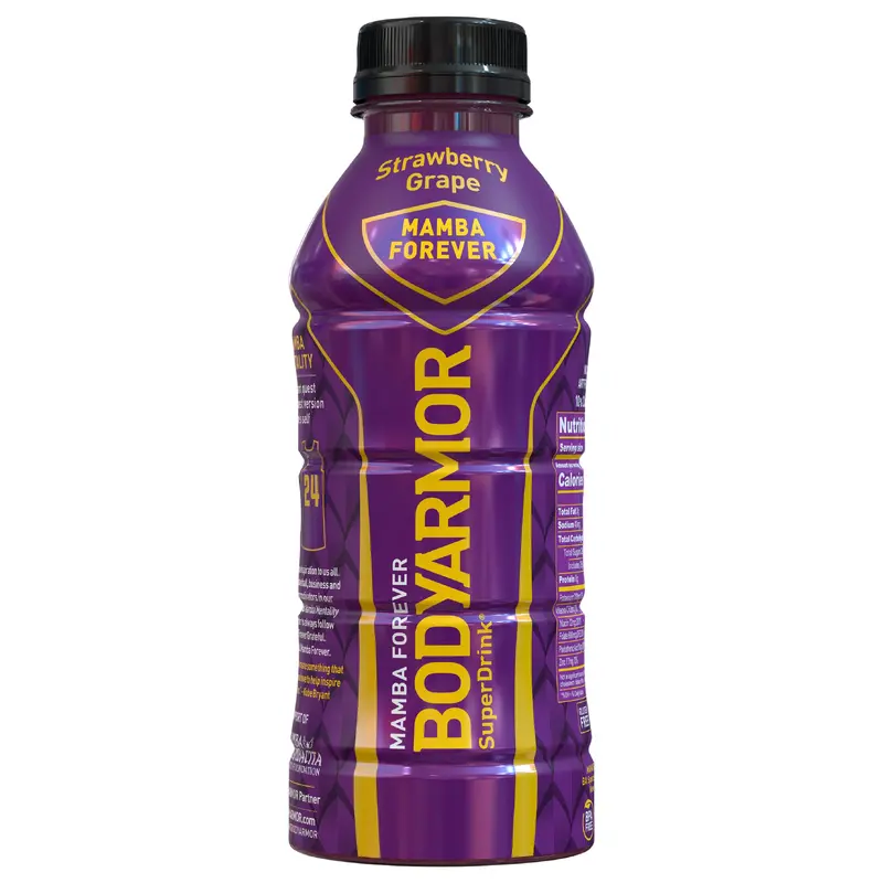 BODYARMOR Sports Drink, Strawberry Grape, Coconut Water Hydration, Natural Flavors With Vitamins, Potassium-Packed Electrolytes, 16 fl oz