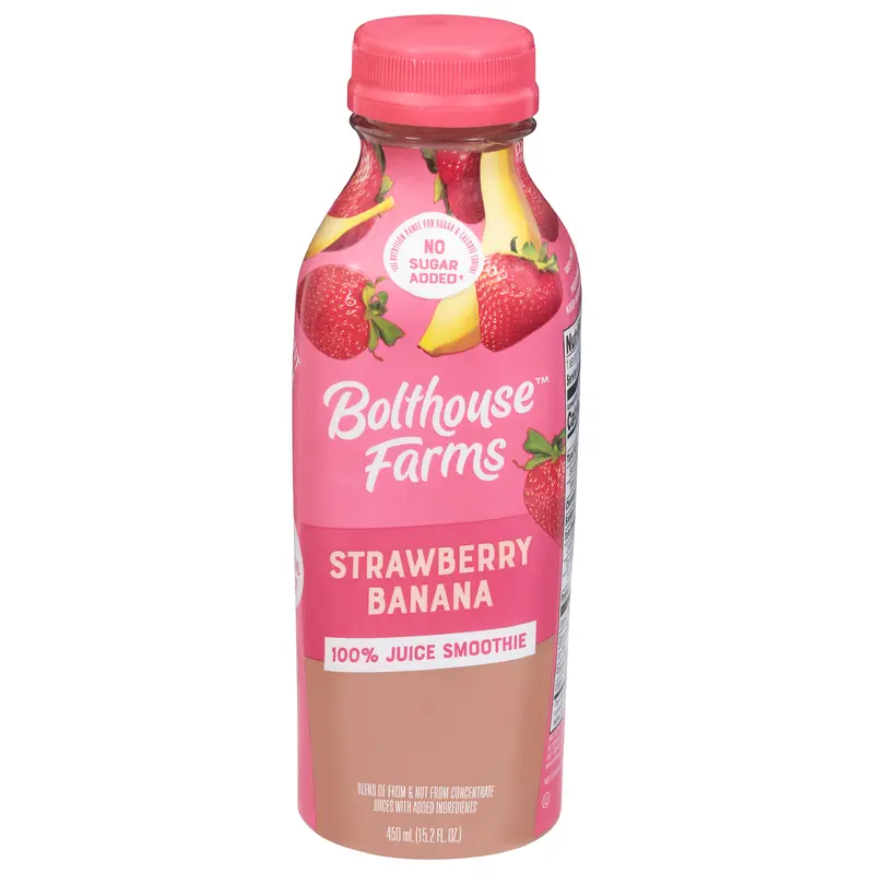 Bolthouse Farms Strawberry Banana 100% Juice Smoothie 15.2 fl oz