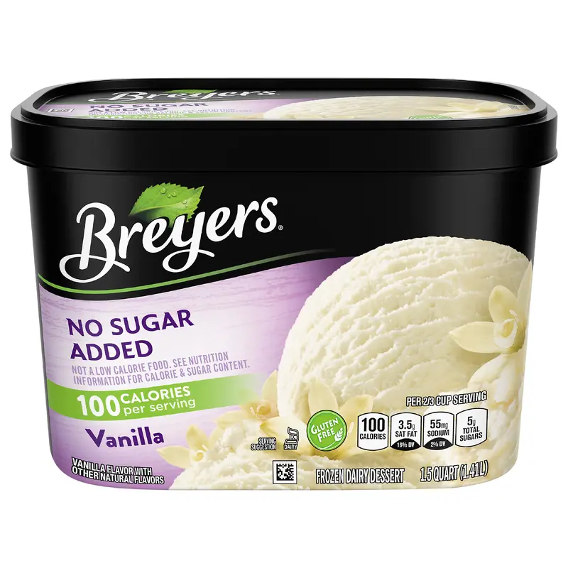 Breyers No Sugar Added Vanilla Frozen Dairy Dessert
