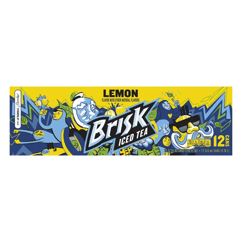 Brisk Iced Tea Lemon Flavor - 12 PK