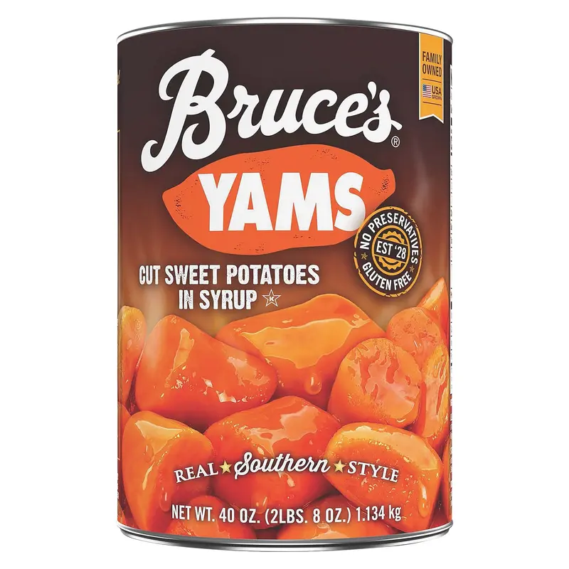 Bruce's Cut in Syrup Yams Sweet Potatoes 40 oz