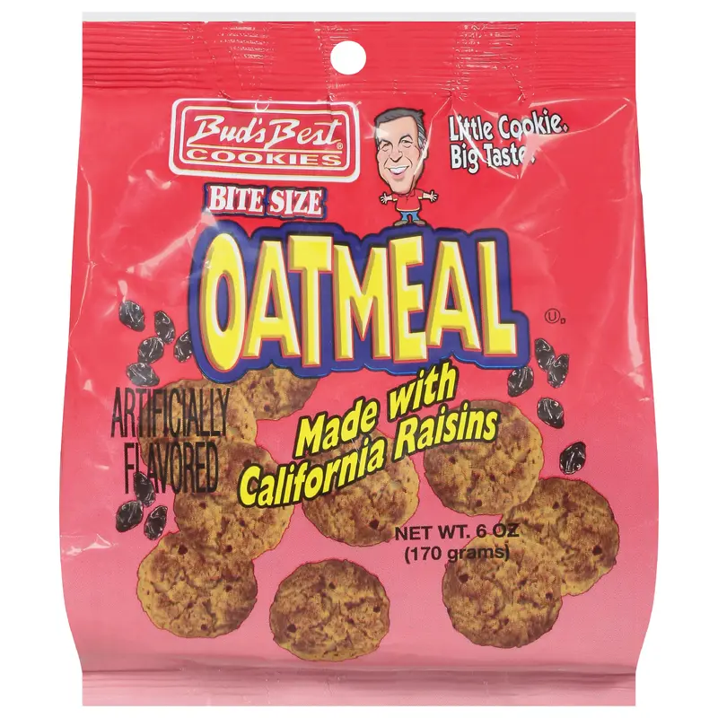 Bud's Best Cookies Bite Size Oatmeal Cookies 6 oz