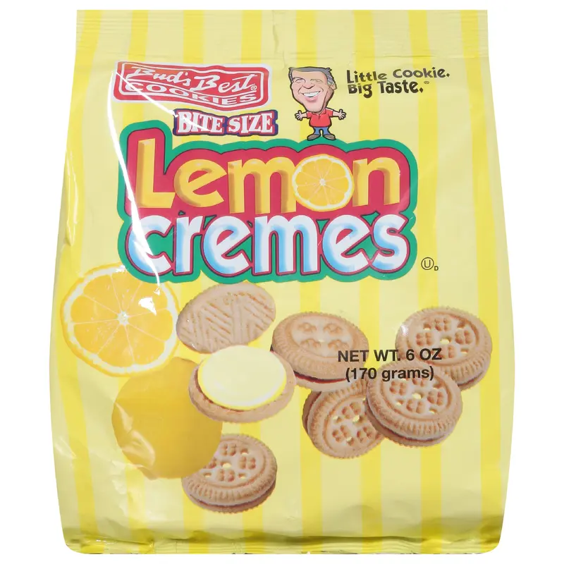 Bud's Best Cookies Lemon Cremes Cookies Bite Size 6 oz
