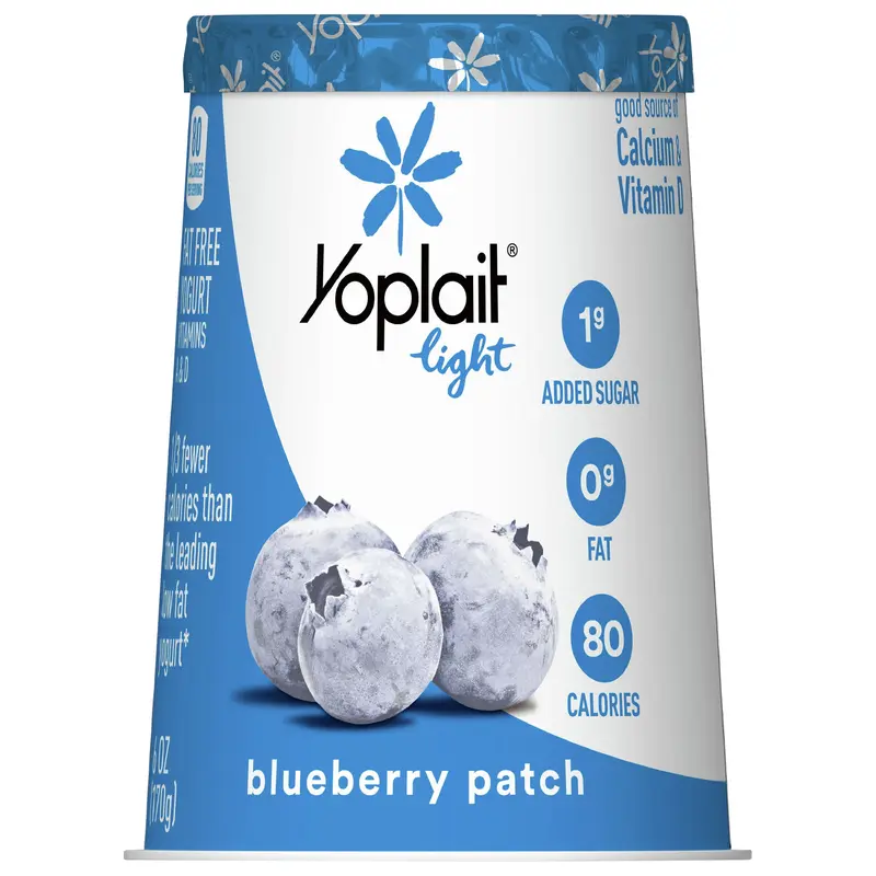 Yoplait Light Blueberry Patch Fat Free Yogurt, 6 OZ Yogurt Cup