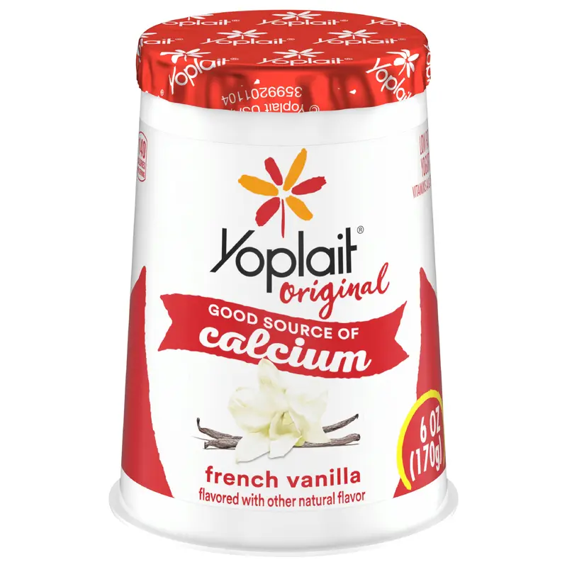 Yoplait Original French Vanilla Low Fat Yogurt, 6 oz Yogurt Cup