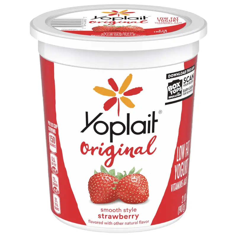 Yoplait Original Smooth Style Strawberry Flavored Low Fat Yogurt 32 OZ