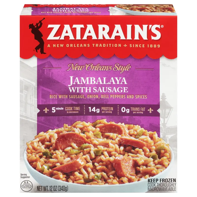 Zatarain's Frozen Meal - Jambalaya with Sausage, 12 oz