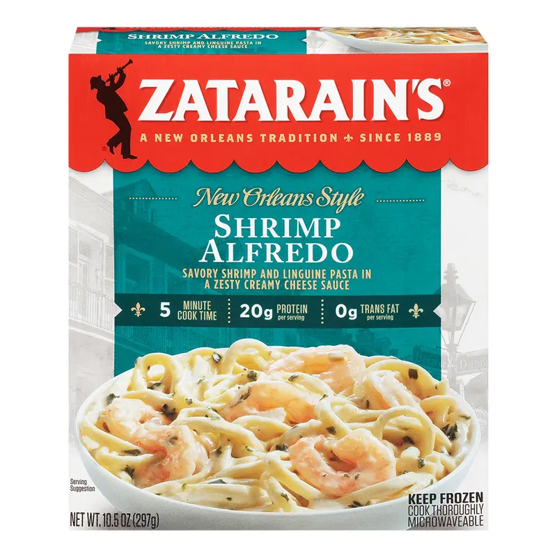 Zatarain's Frozen Meal - Shrimp Alfredo, 10.5 oz