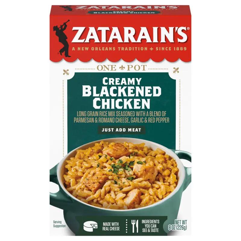 Zatarain's Rice Mix - Creamy Blackened Chicken, 8 oz